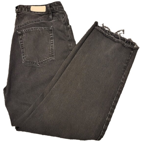 Tailor Made Black Jeans Size 27 High Waist Wide Leg - Picture 1 of 11